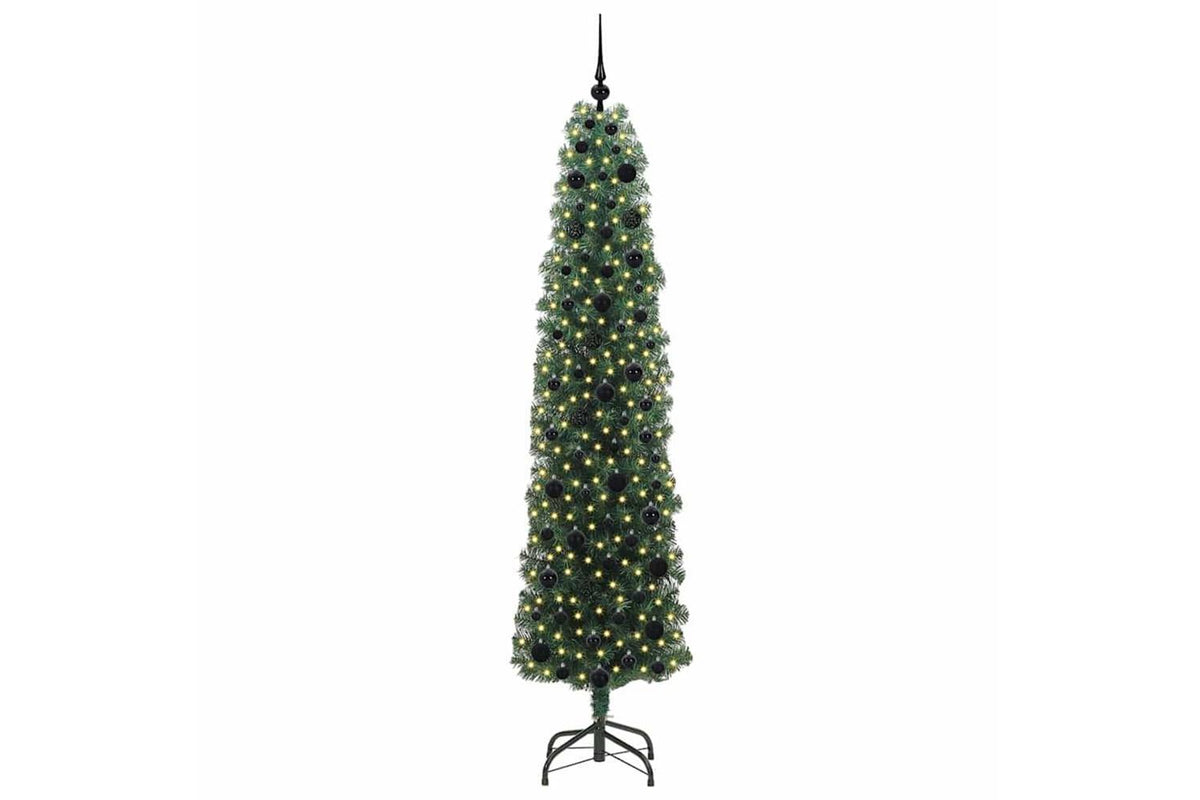 Vidaxl Artificial Christmas Tree With 300 Leds With Stand Green 210 Cm-3
