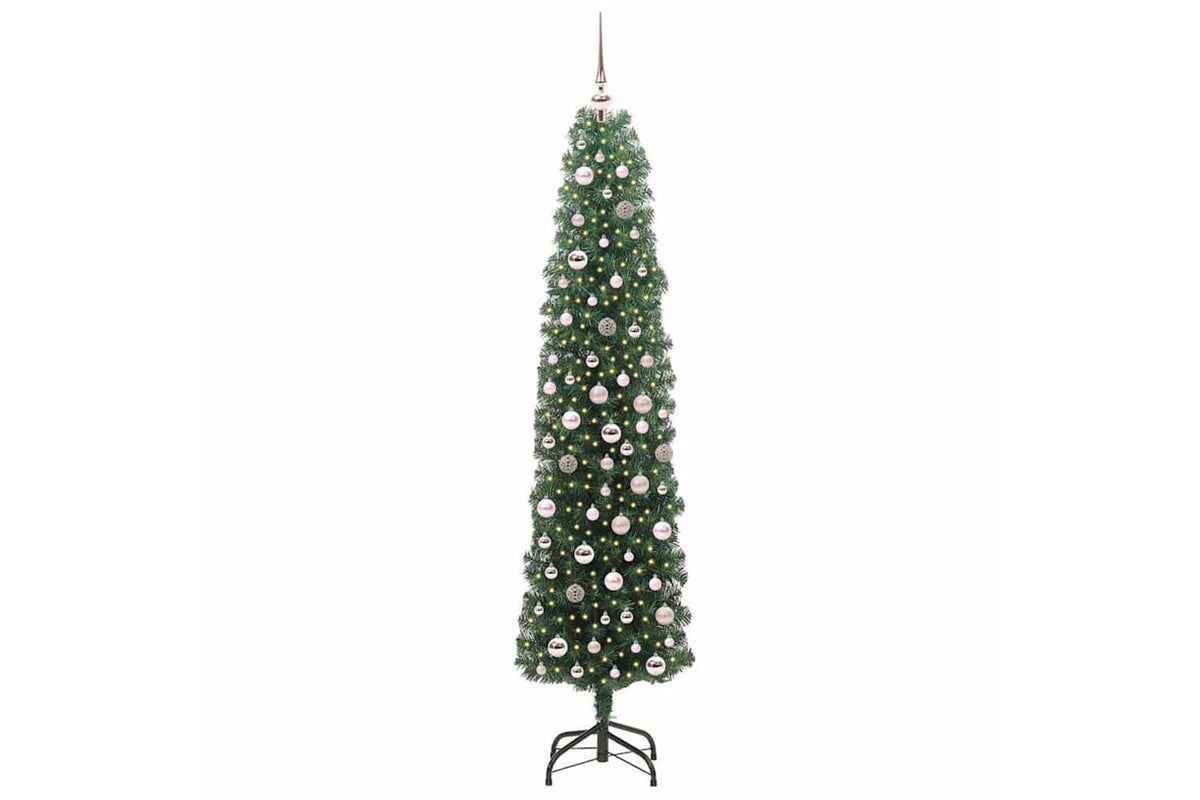 Vidaxl Artificial Christmas Tree With 300 Leds With Stand Green 210 Cm-3