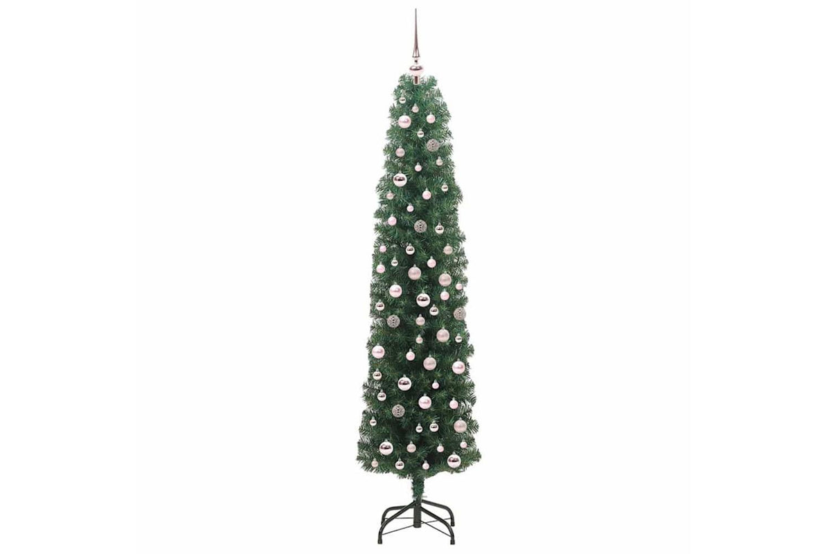 Vidaxl Artificial Christmas Tree With 300 Leds With Stand Green 210 Cm-4