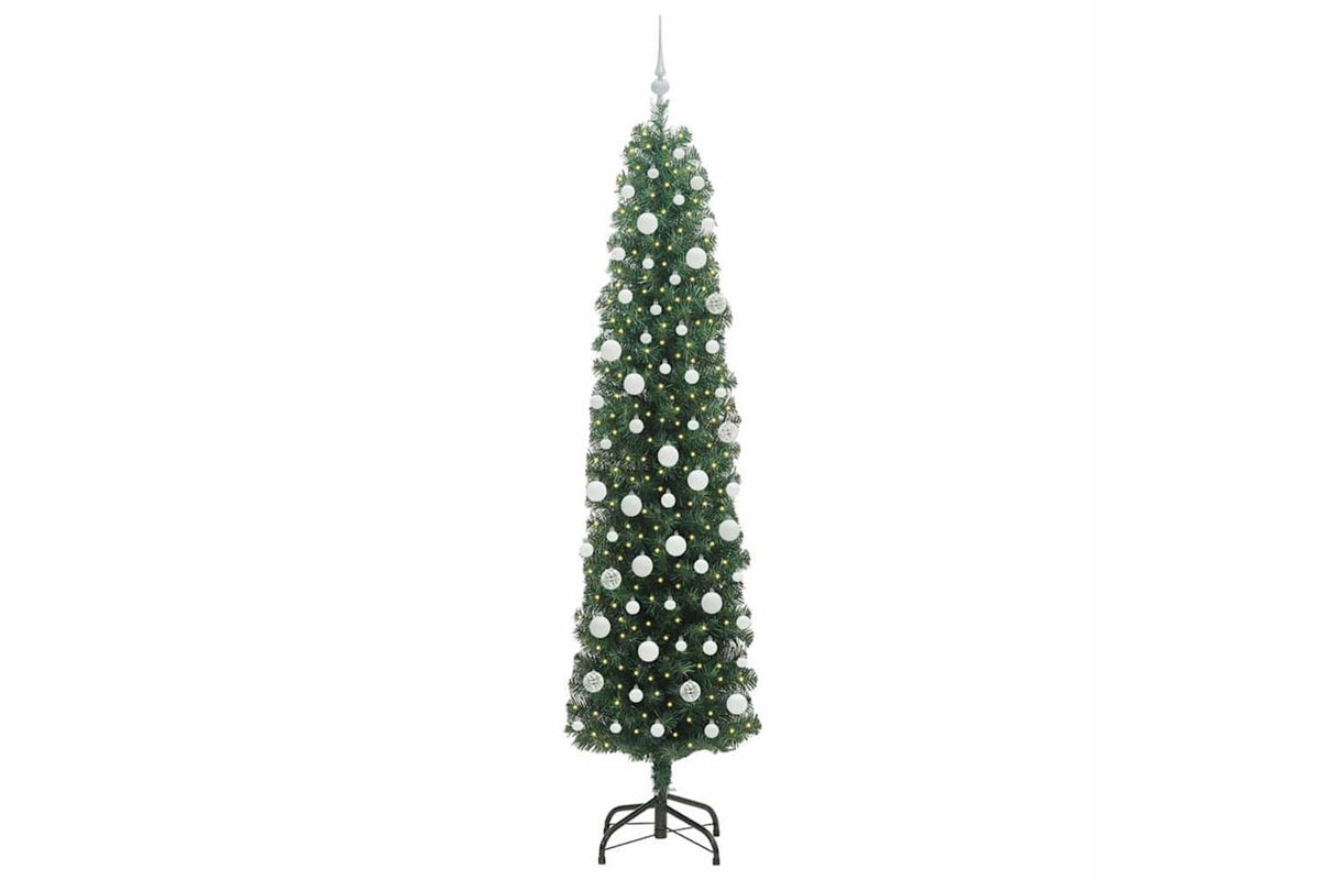 Vidaxl Artificial Christmas Tree With 300 Leds With Stand Green 210 Cm-3