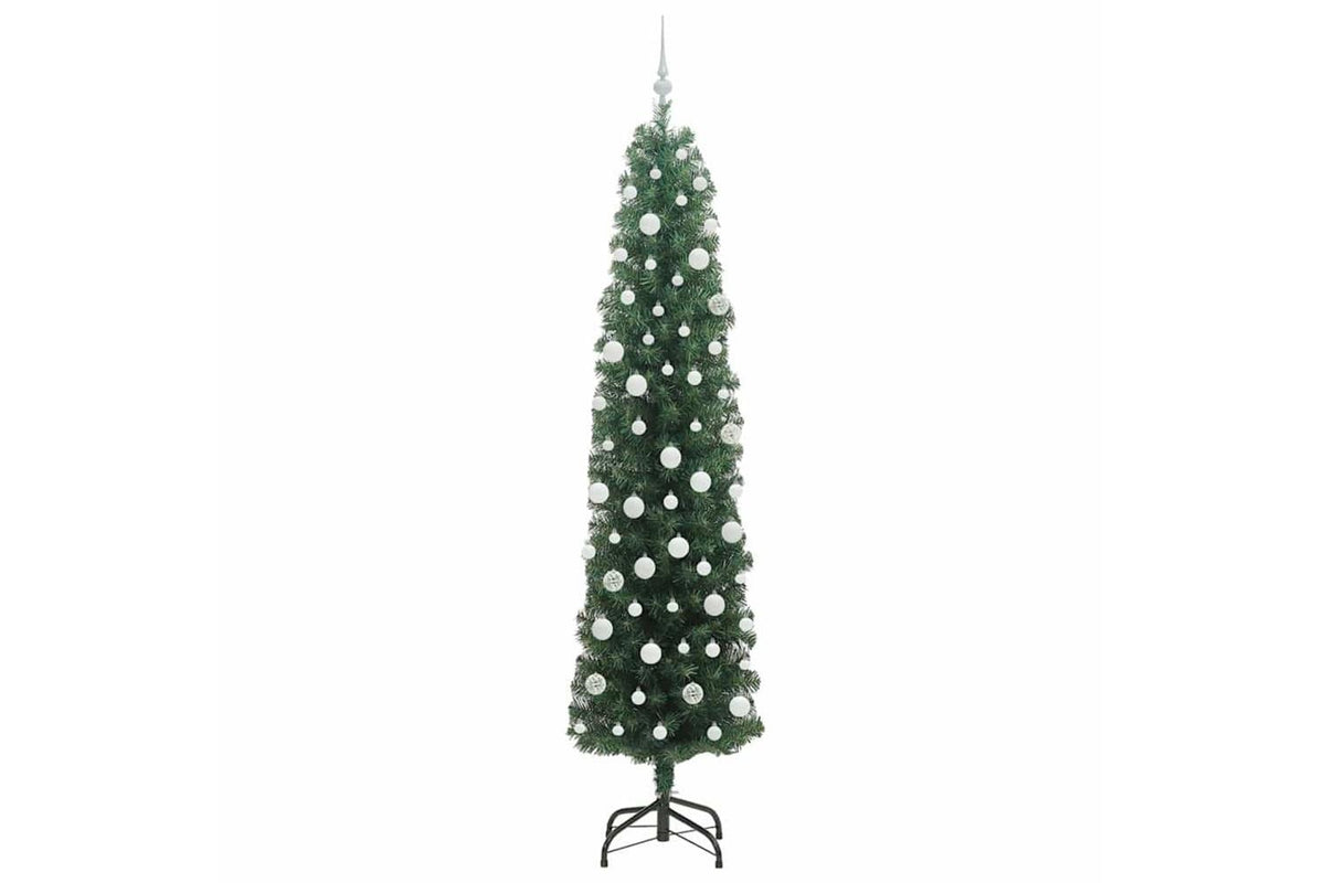 Vidaxl Artificial Christmas Tree With 300 Leds With Stand Green 210 Cm-4