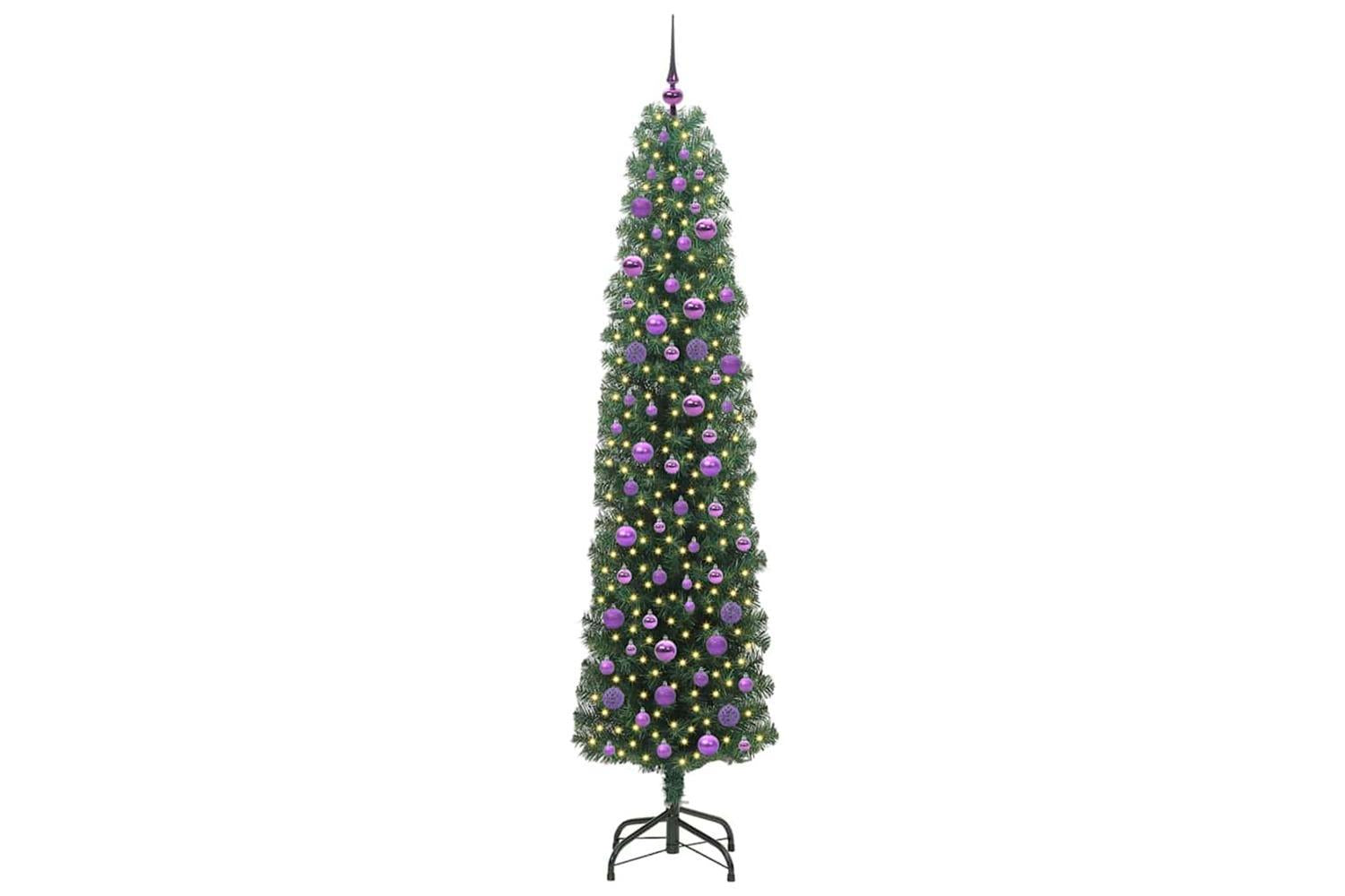 Vidaxl Artificial Christmas Tree With 300 Leds With Stand Green 210 Cm-3