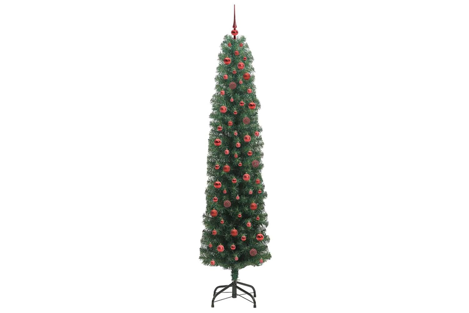 Vidaxl Artificial Christmas Tree With 300 Leds With Stand Green 240 Cm-4
