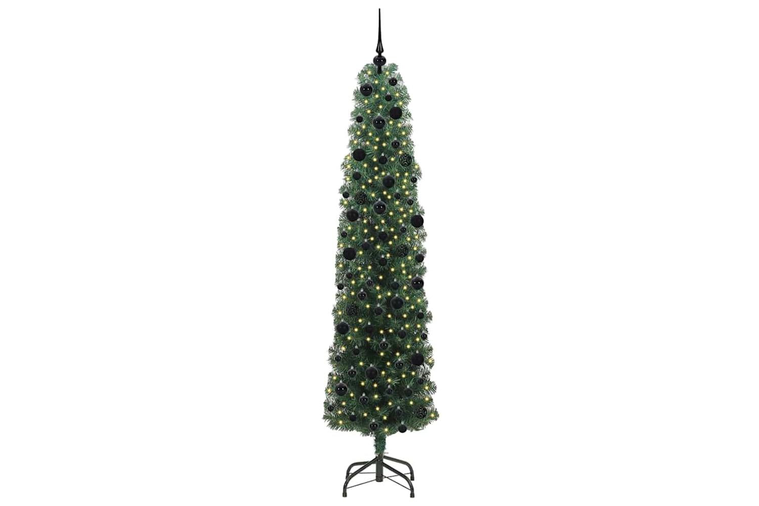 Vidaxl Artificial Christmas Tree With 300 Leds With Stand Green 240 Cm-3