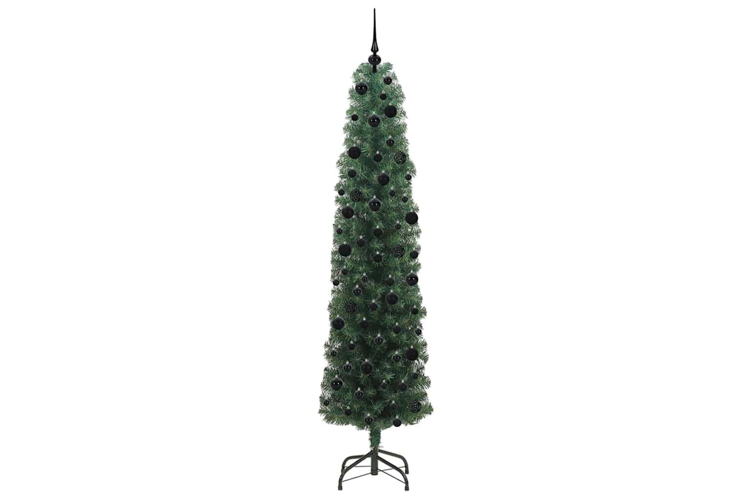 Vidaxl Artificial Christmas Tree With 300 Leds With Stand Green 240 Cm-4