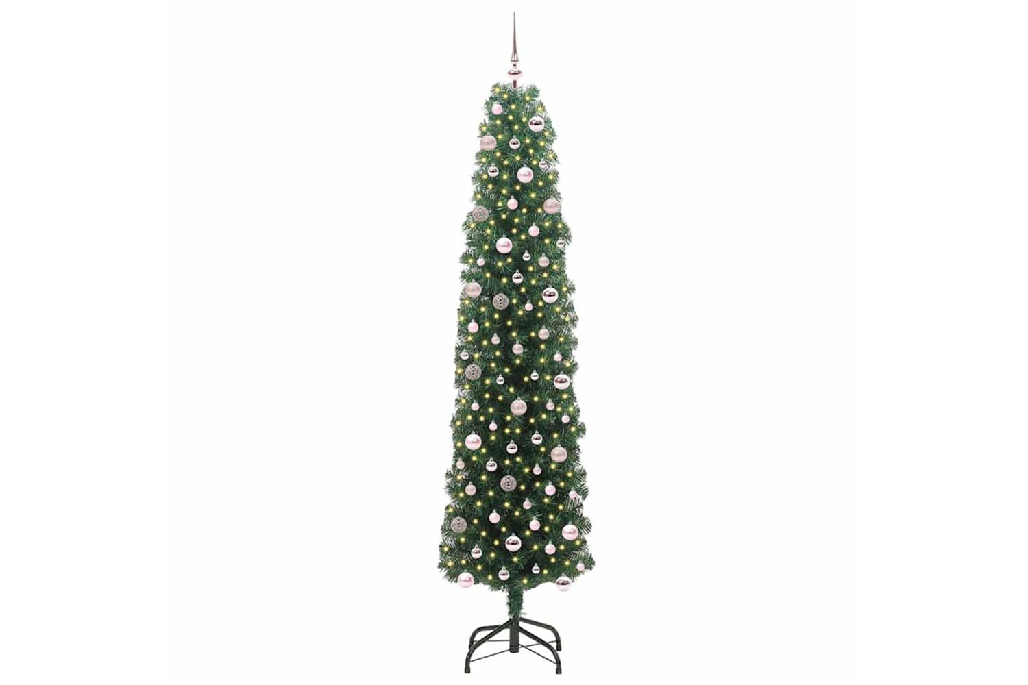 Vidaxl Artificial Christmas Tree With 300 Leds With Stand Green 240 Cm-3
