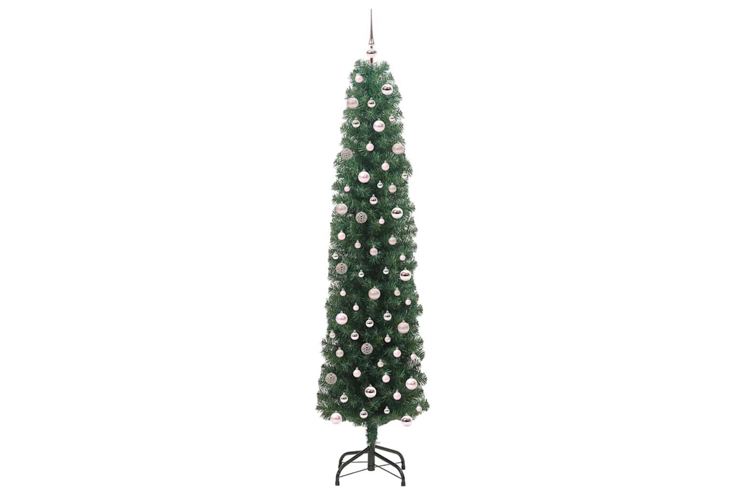 Vidaxl Artificial Christmas Tree With 300 Leds With Stand Green 240 Cm-4