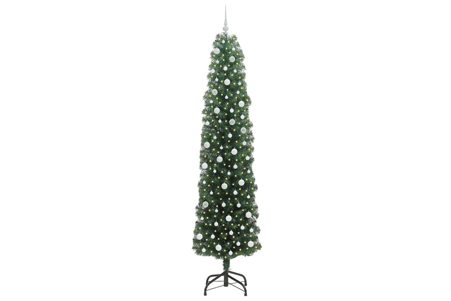 Vidaxl Artificial Christmas Tree With 300 Leds With Stand Green 240 Cm-3