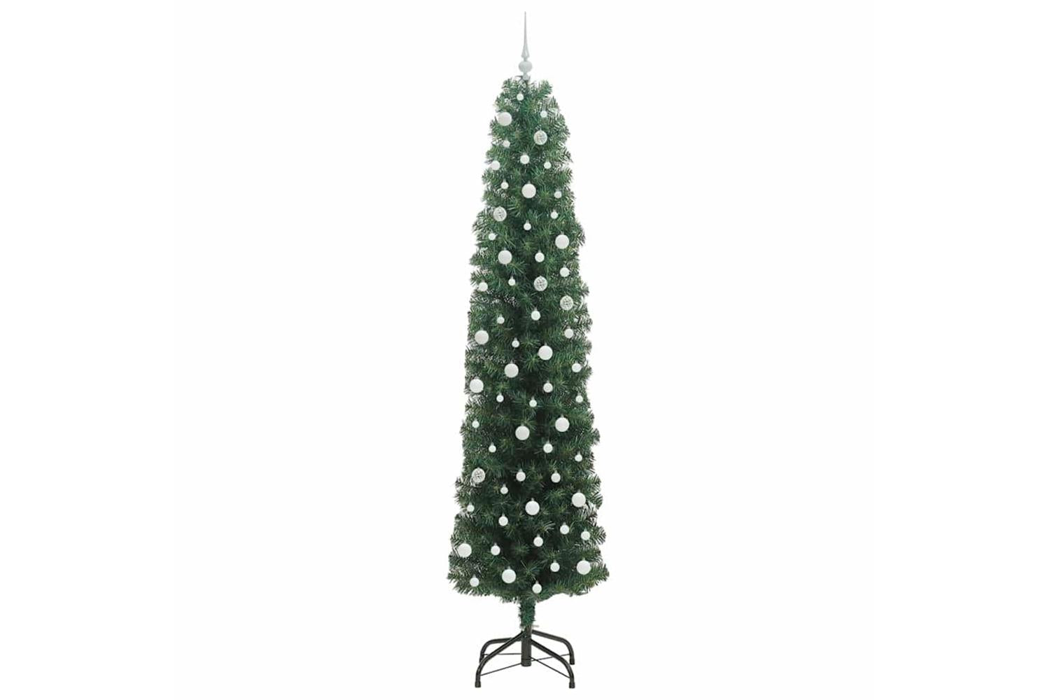 Vidaxl Artificial Christmas Tree With 300 Leds With Stand Green 240 Cm-4