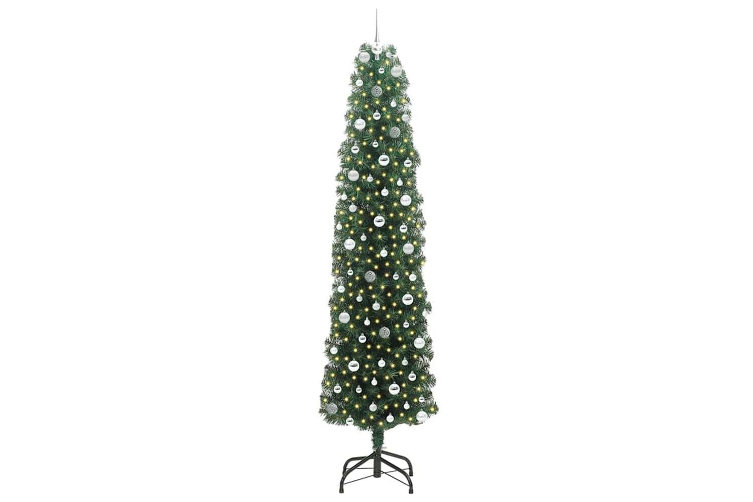 Vidaxl Artificial Christmas Tree With 300 Leds With Stand Green 240 Cm-3