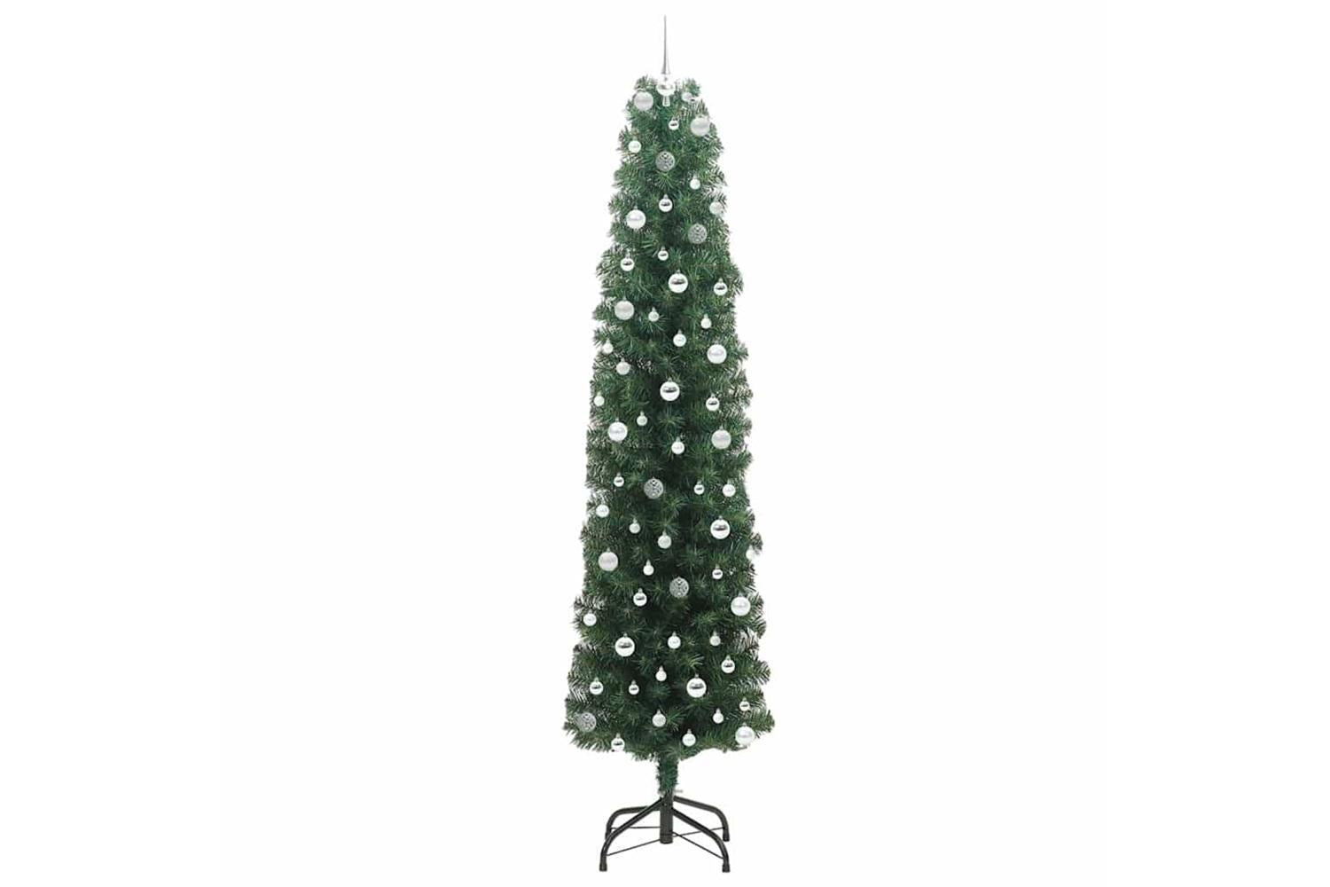 Vidaxl Artificial Christmas Tree With 300 Leds With Stand Green 240 Cm-4
