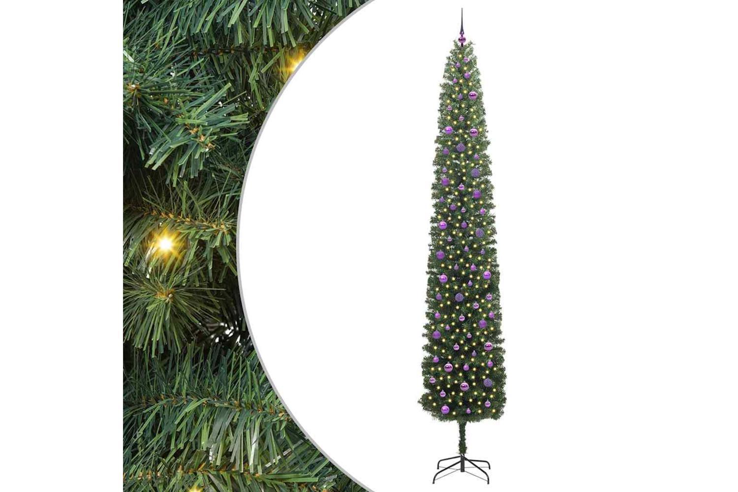 Vidaxl Artificial Christmas Tree With 300 Leds With Stand Green 300 Cm-2