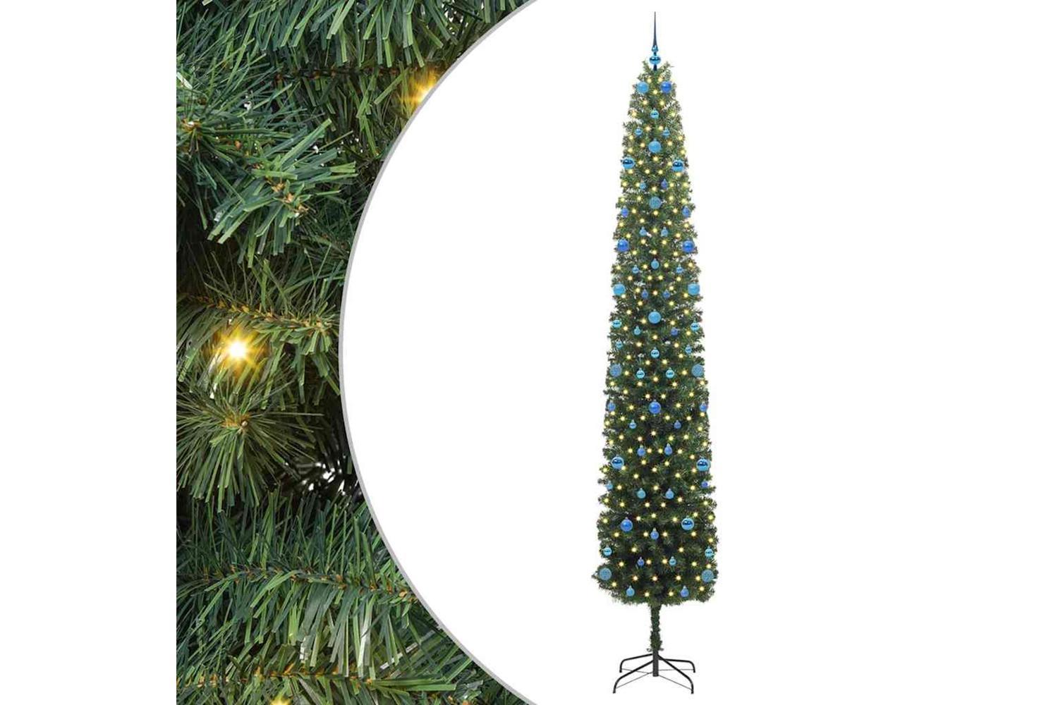 Vidaxl Artificial Christmas Tree With 300 Leds With Stand Green 300 Cm-2