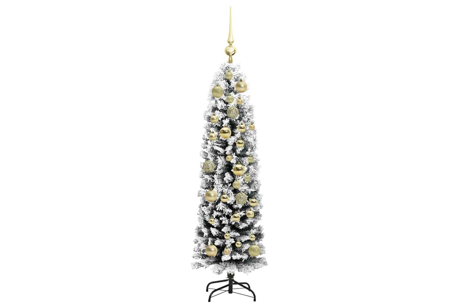 Vidaxl Artificial Christmas Tree With 150 Leds With Stand Green 120 Cm-4