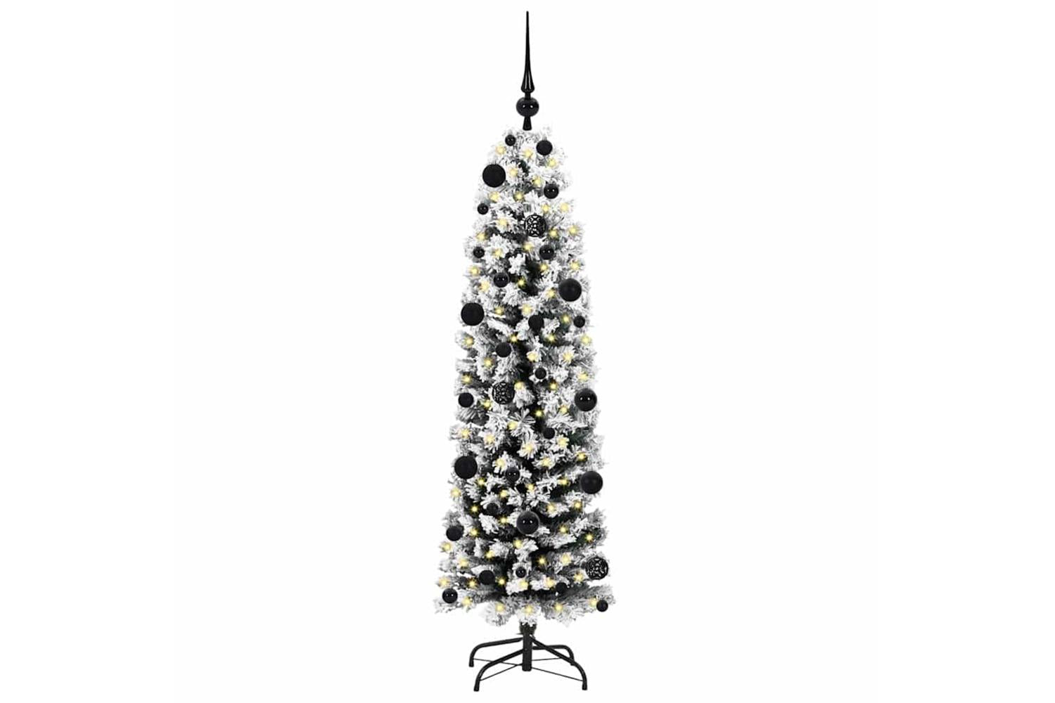 Vidaxl Artificial Christmas Tree With 150 Leds With Stand Green 150 Cm-3