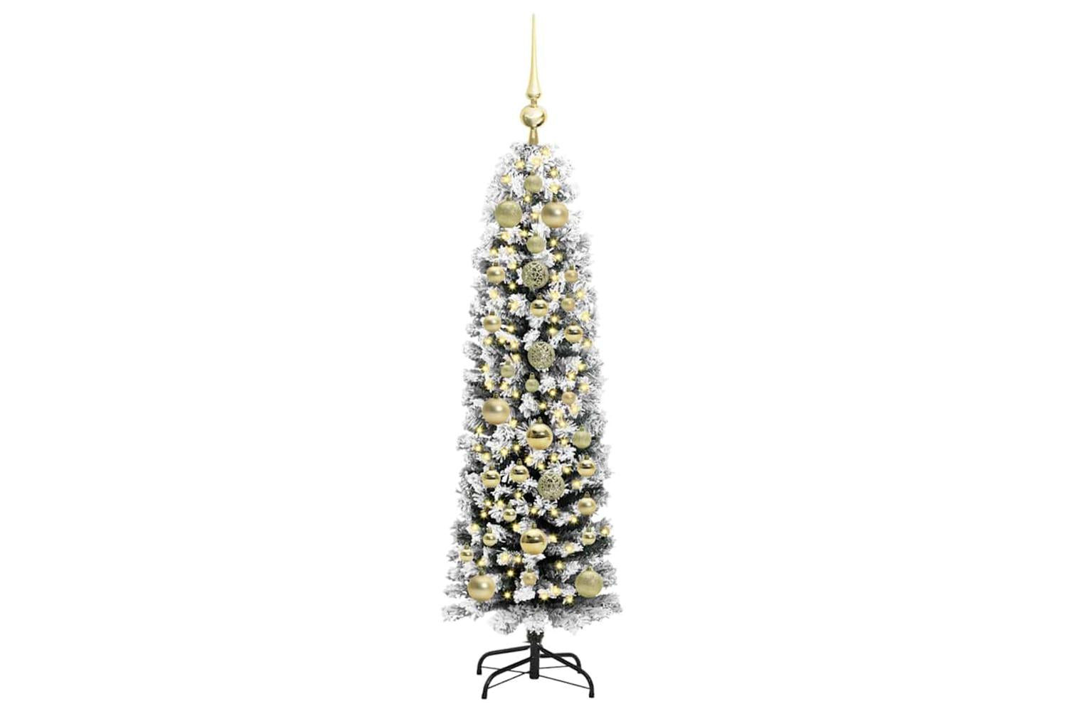 Vidaxl Artificial Christmas Tree With 150 Leds With Stand Green 150 Cm-3