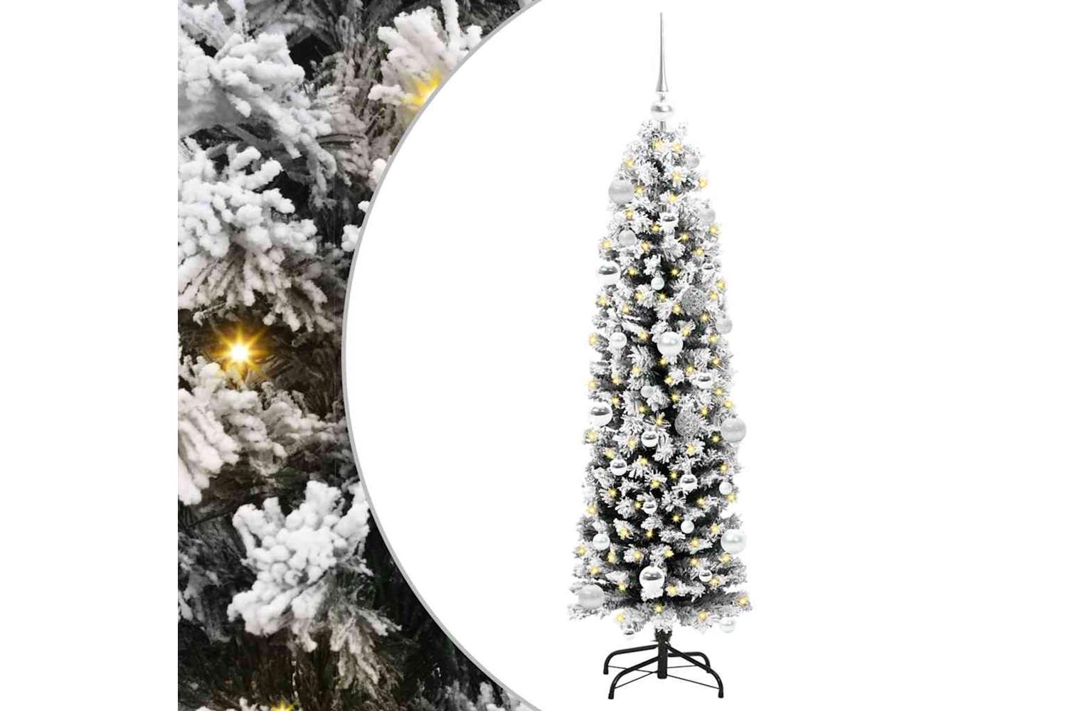 Vidaxl Artificial Christmas Tree With 150 Leds With Stand Green 150 Cm-2