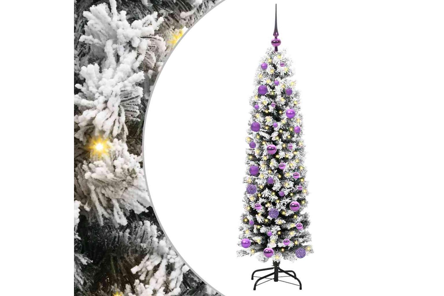 Vidaxl Artificial Christmas Tree With 150 Leds With Stand Green 150 Cm-2