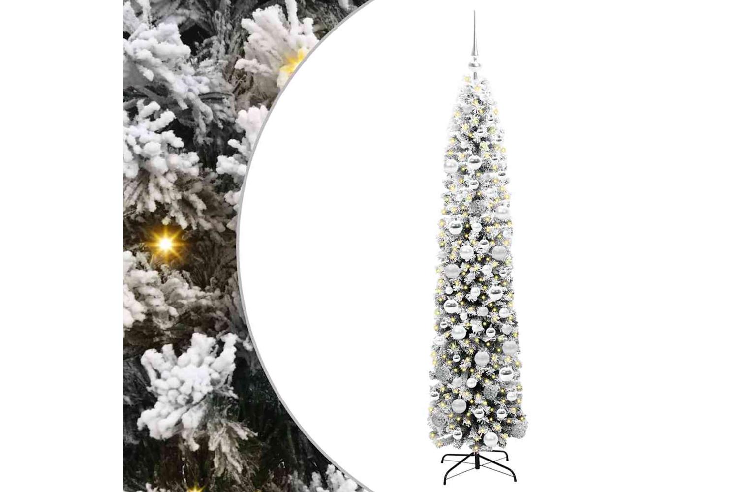 Vidaxl Artificial Christmas Tree With 300 Leds With Stand Green 180 Cm-2
