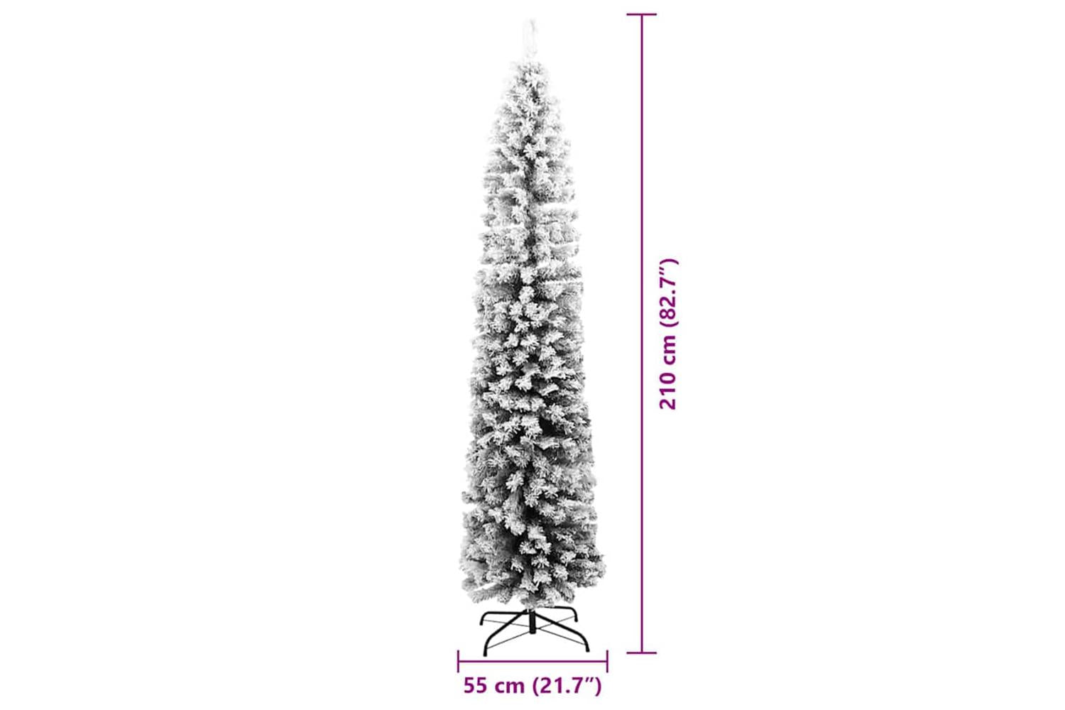 Vidaxl Artificial Christmas Tree With 300 Leds With Stand Green 210 Cm-9