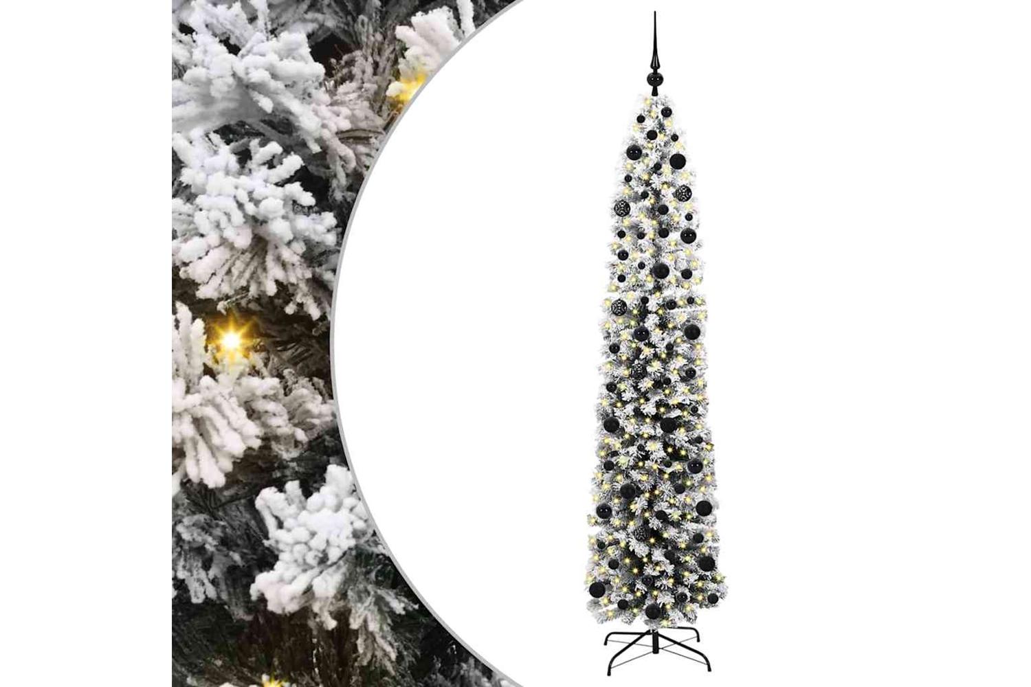 Vidaxl Artificial Christmas Tree With 300 Leds With Stand Green 210 Cm-2