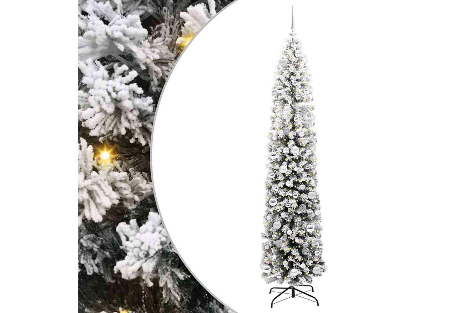 Vidaxl Artificial Christmas Tree With 300 Leds With Stand Green 210 Cm-2