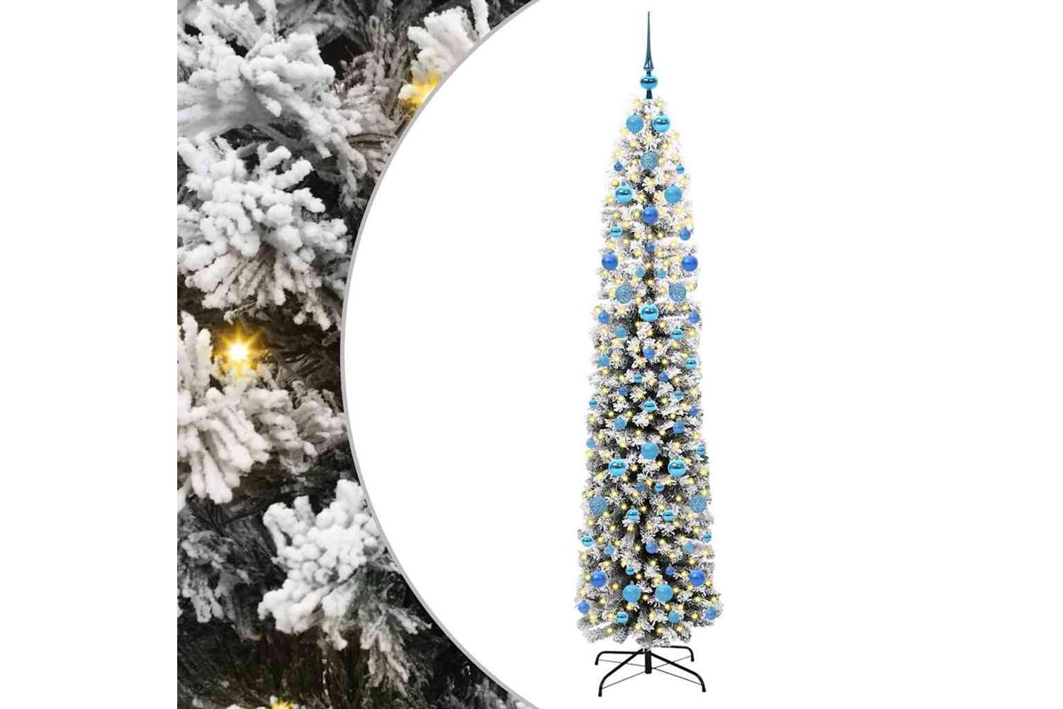 Vidaxl Artificial Christmas Tree With 300 Leds With Stand Green 210 Cm-2