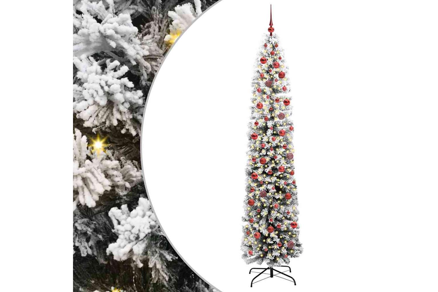 Vidaxl Artificial Christmas Tree With 300 Leds With Stand Green 240 Cm-2