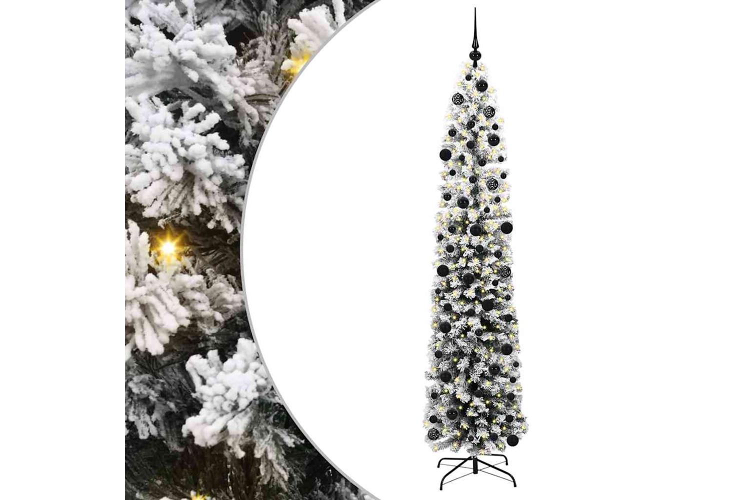 Vidaxl Artificial Christmas Tree With 300 Leds With Stand Green 240 Cm-2