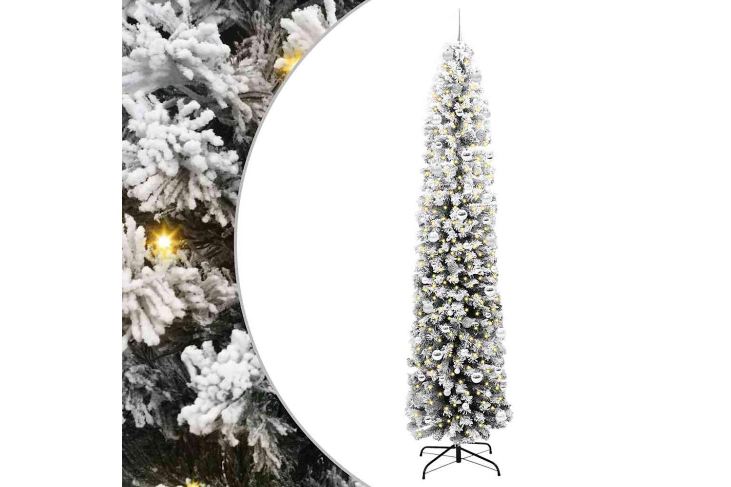 Vidaxl Artificial Christmas Tree With 300 Leds With Stand Green 240 Cm-2