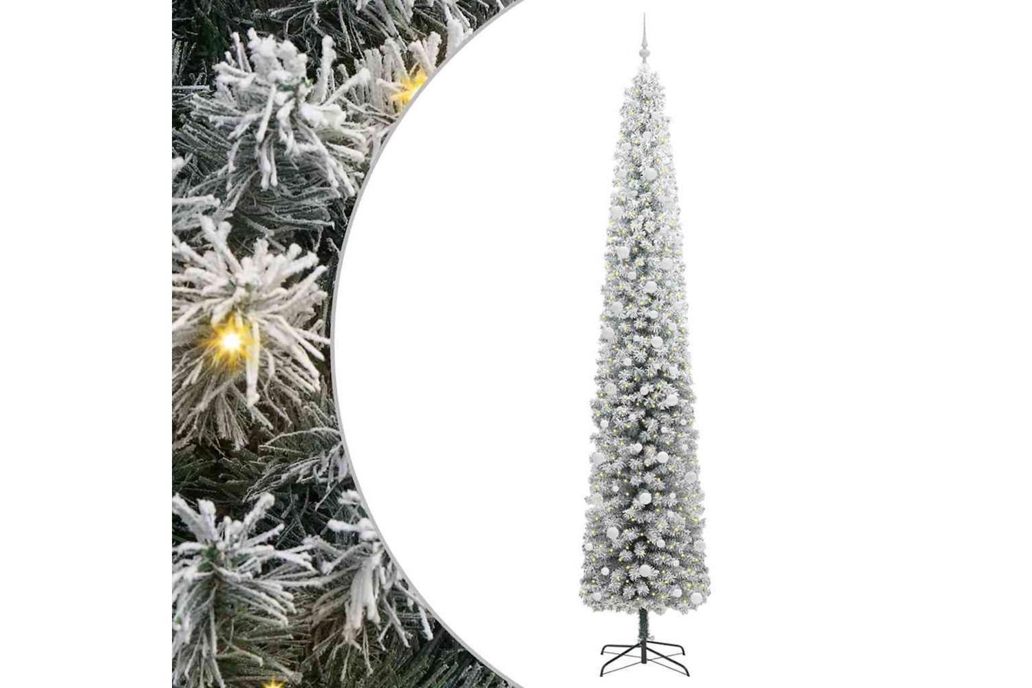 Vidaxl Artificial Christmas Tree With 300 Leds With Stand Green 270 Cm-2