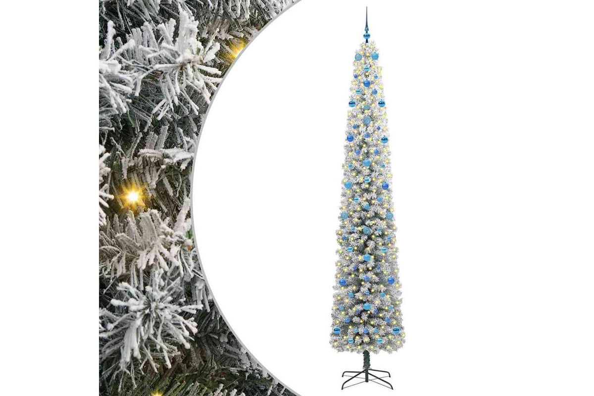 Vidaxl Artificial Christmas Tree With 300 Leds With Stand Green 270 Cm-2