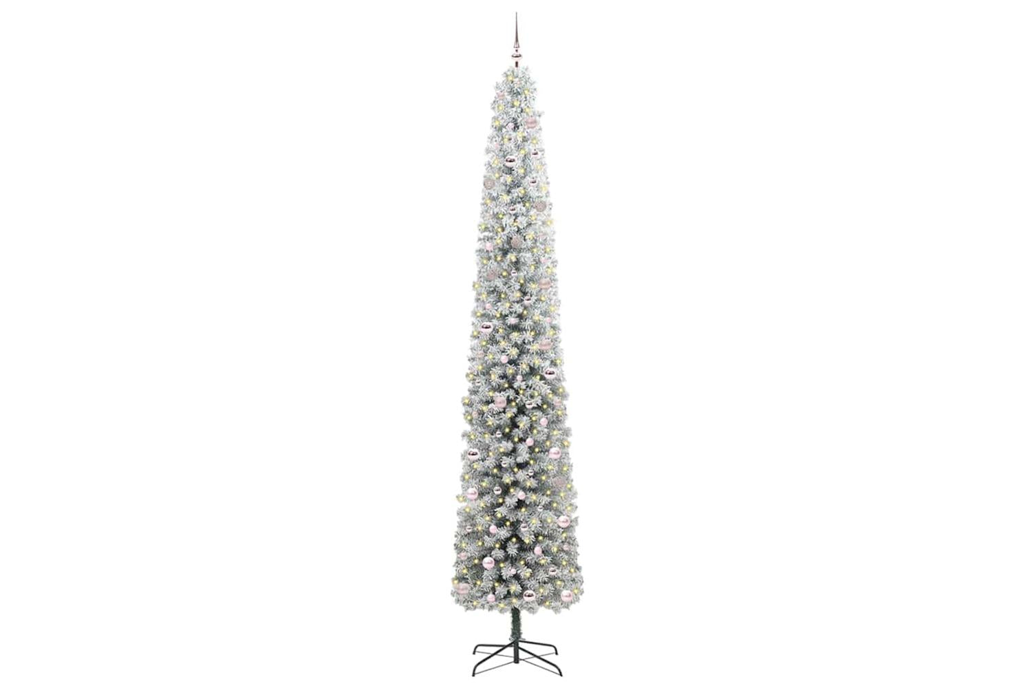 Vidaxl Artificial Christmas Tree With 300 Leds With Stand Green 300 Cm-3