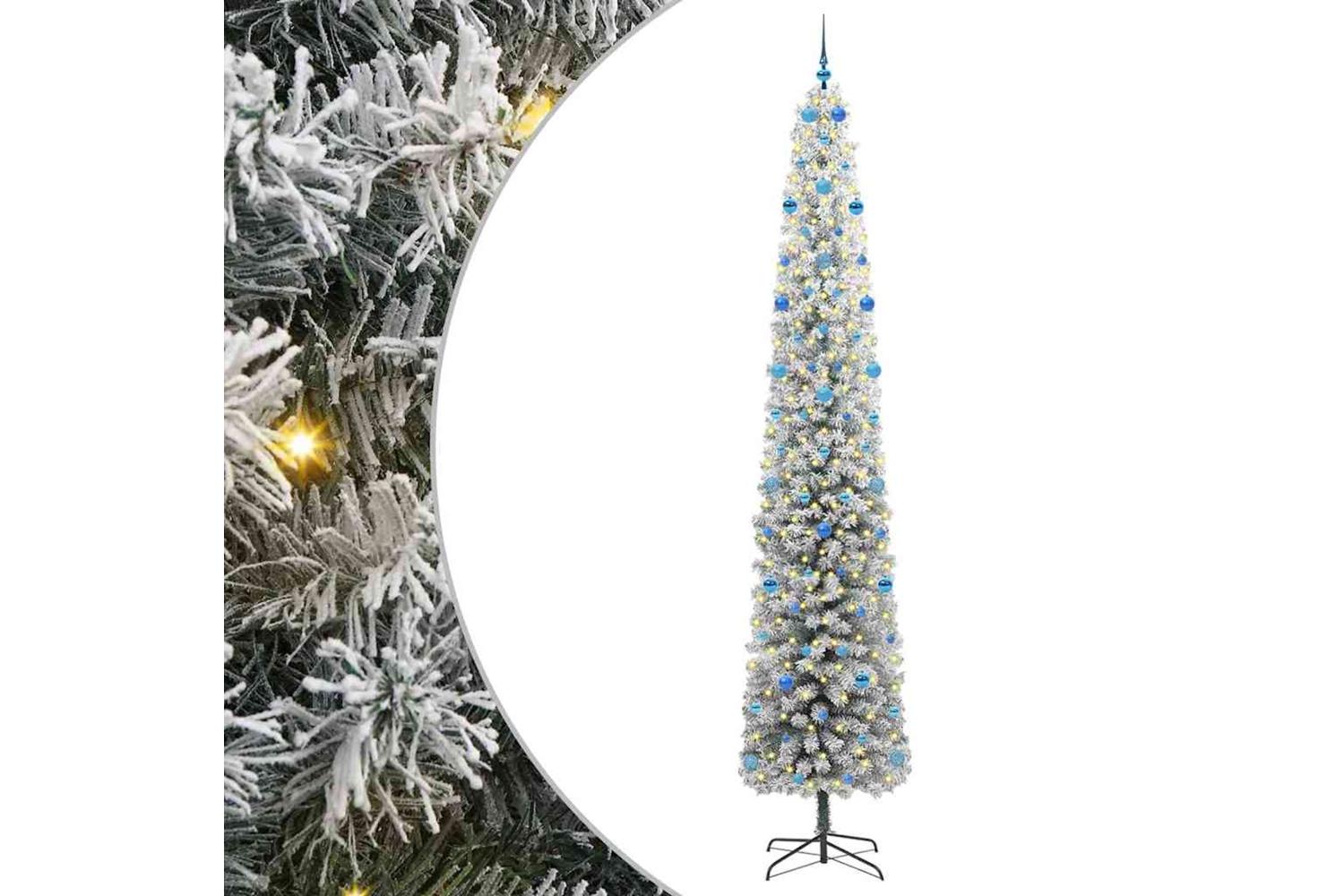 Vidaxl Artificial Christmas Tree With 300 Leds With Stand Green 300 Cm-2