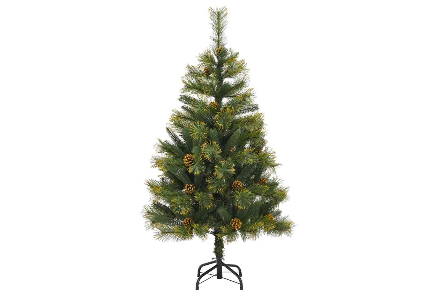 Vidaxl Artificial Hinged Christmas Tree With Cones Green 150 Cm-5