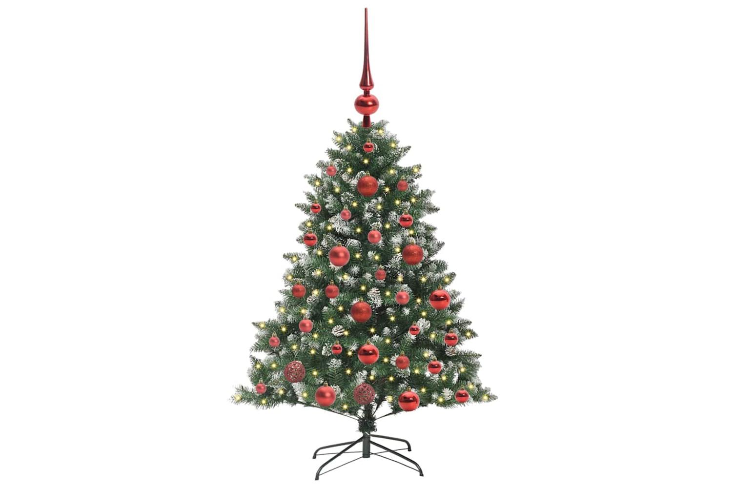 Vidaxl Artificial Christmas Tree With 150 Leds Green 85 X 85 X 120 Cm-3