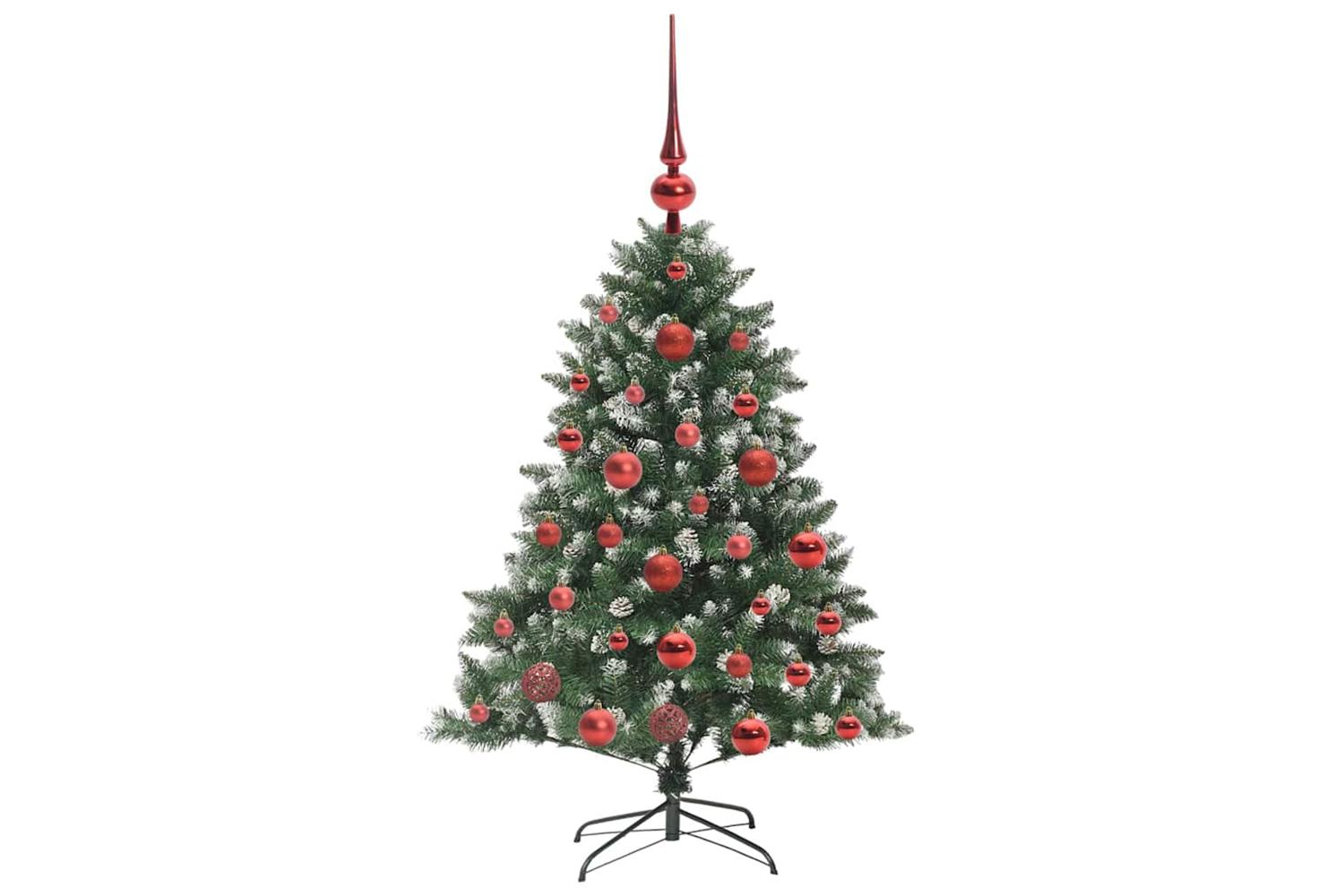 Vidaxl Artificial Christmas Tree With 150 Leds Green 85 X 85 X 120 Cm-4