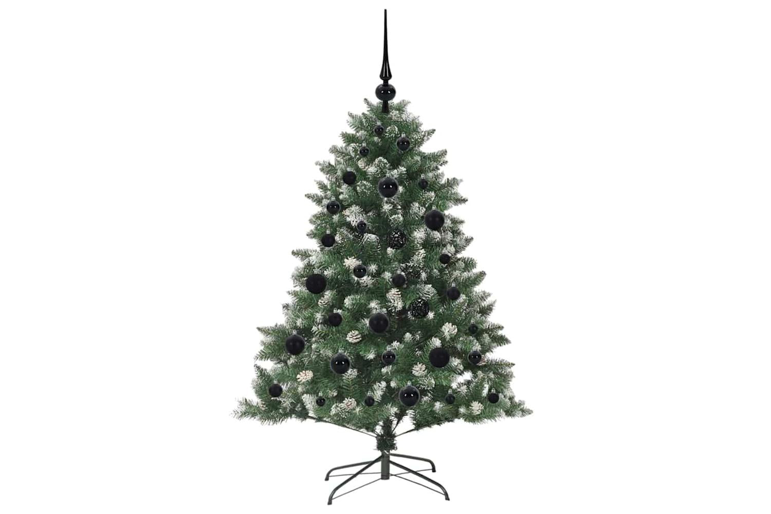 Vidaxl Artificial Christmas Tree With 150 Leds Green 85 X 85 X 120 Cm-4