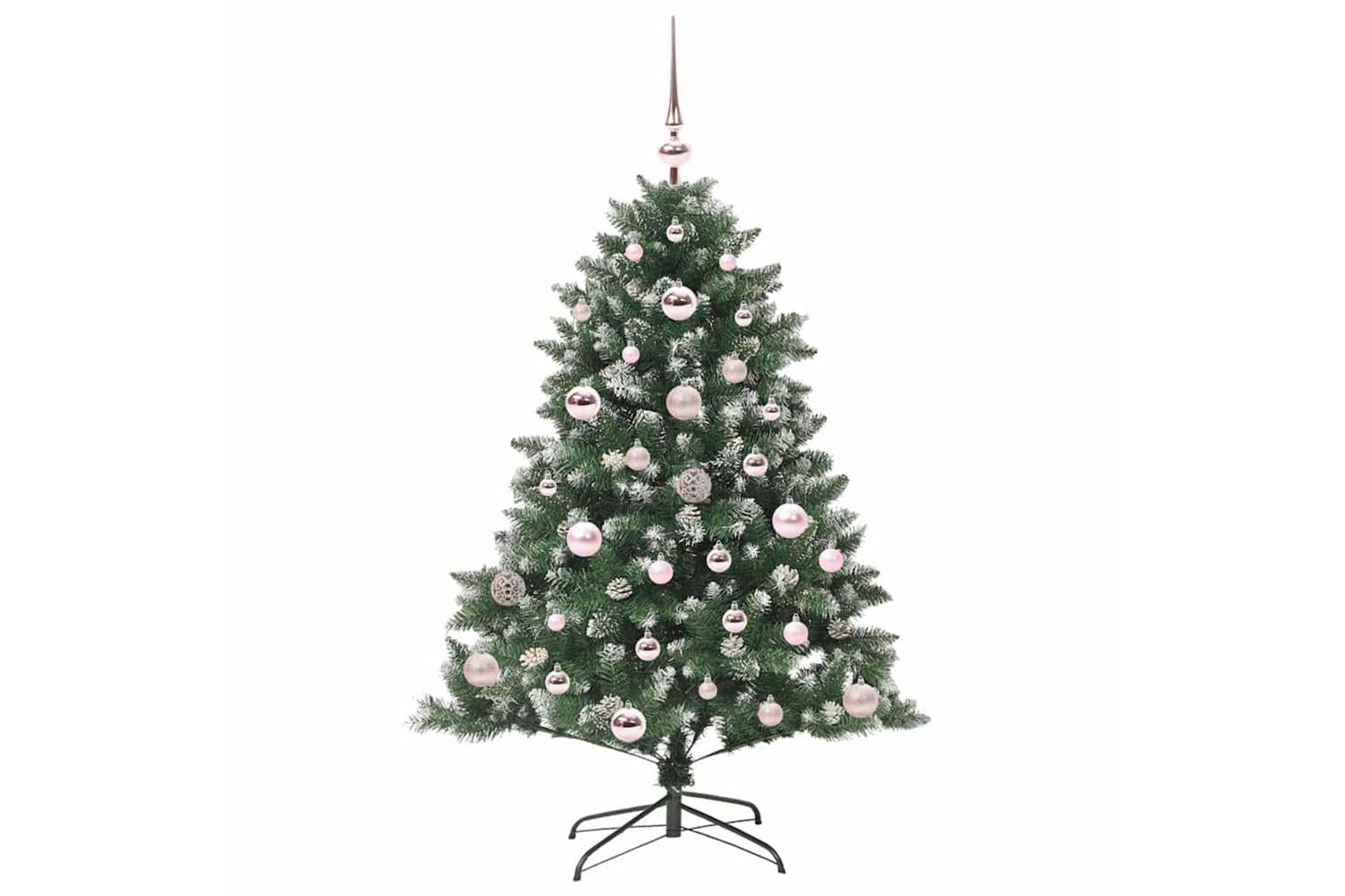 Vidaxl Artificial Christmas Tree With 150 Leds Green 85 X 85 X 120 Cm-4