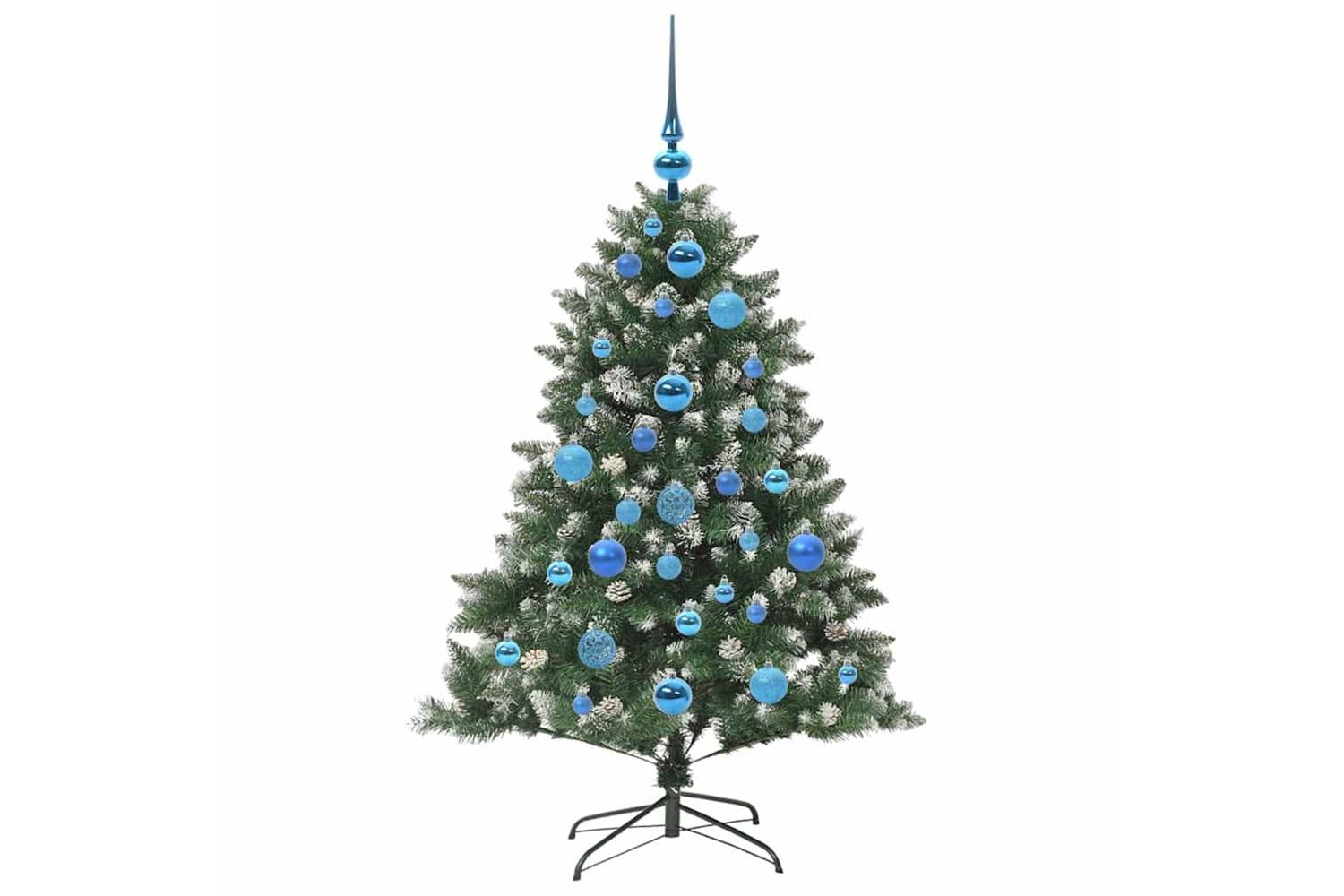Vidaxl Artificial Christmas Tree With 150 Leds Green 85 X 85 X 120 Cm-4