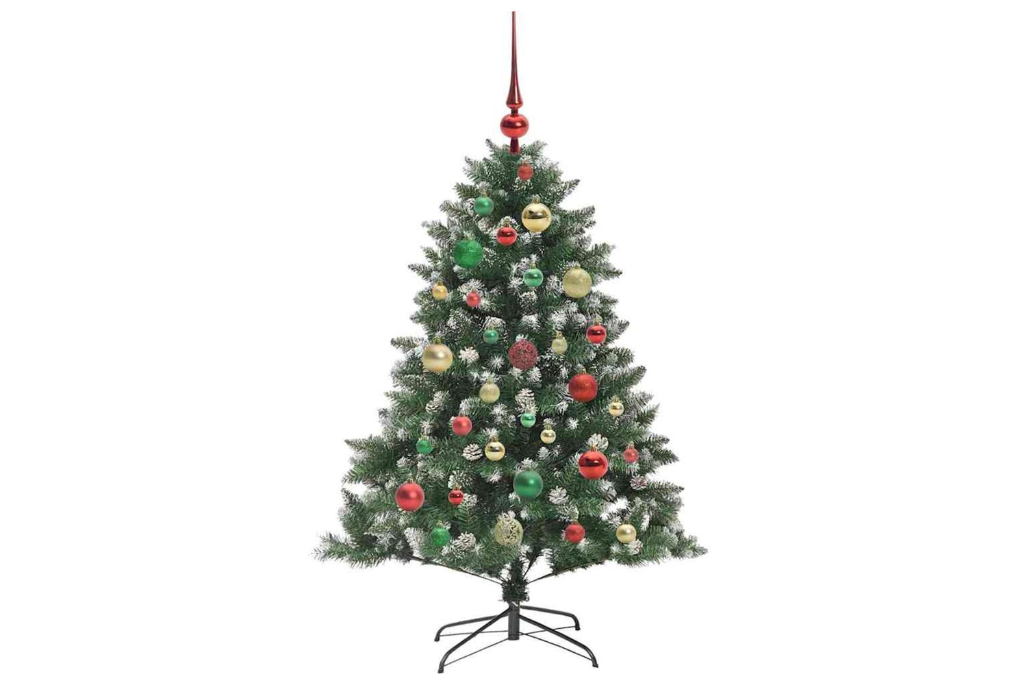 Vidaxl Artificial Christmas Tree With 150 Leds Green 85 X 85 X 120 Cm-6