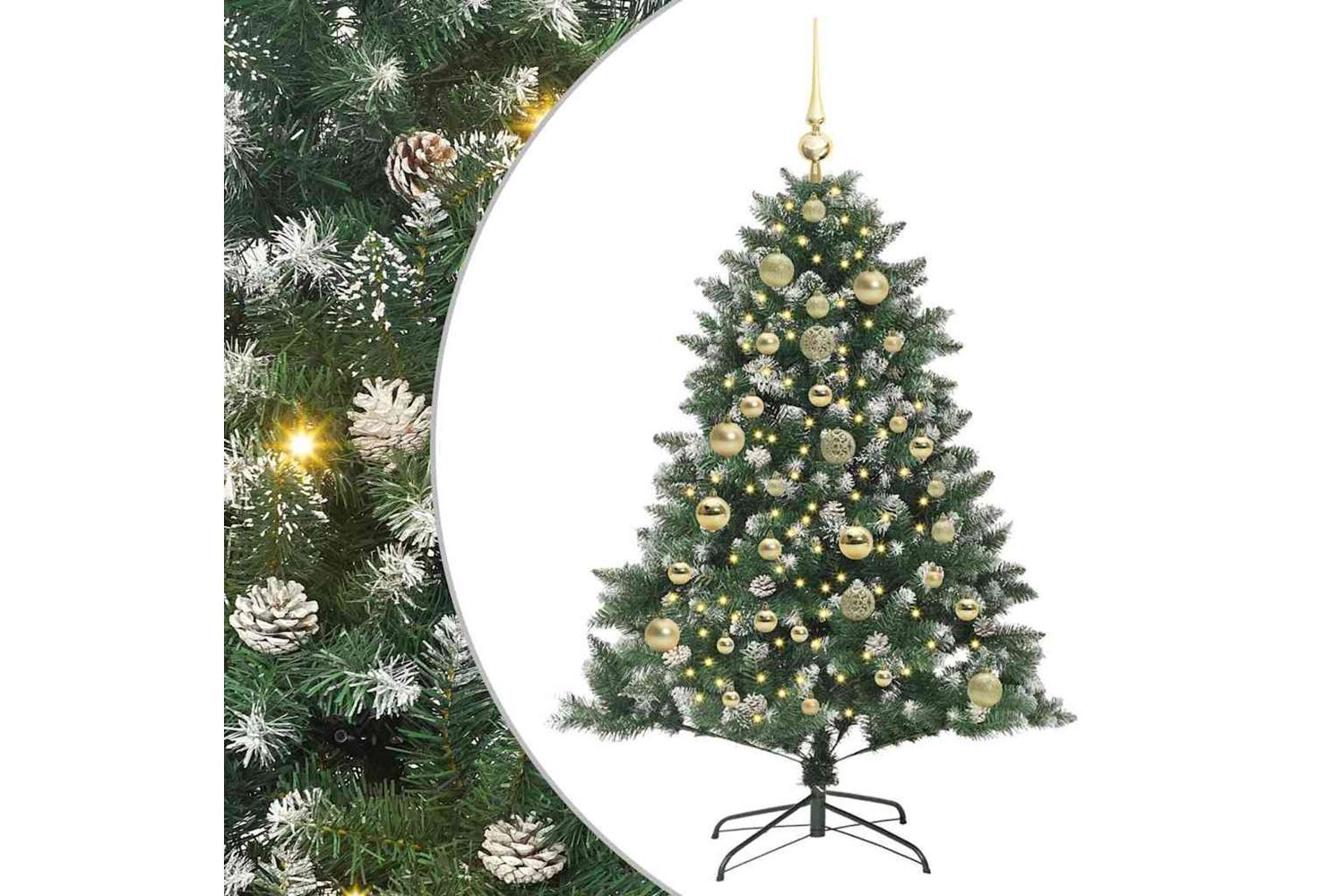 Vidaxl Artificial Christmas Tree With Stand Green 105 X 105 X 150 Cm