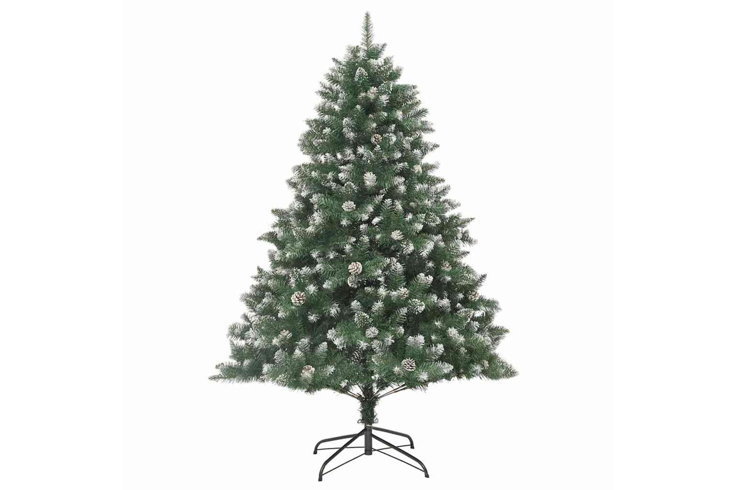 Vidaxl Artificial Christmas Tree With Stand Green 126 X 126 X 180 Cm-5