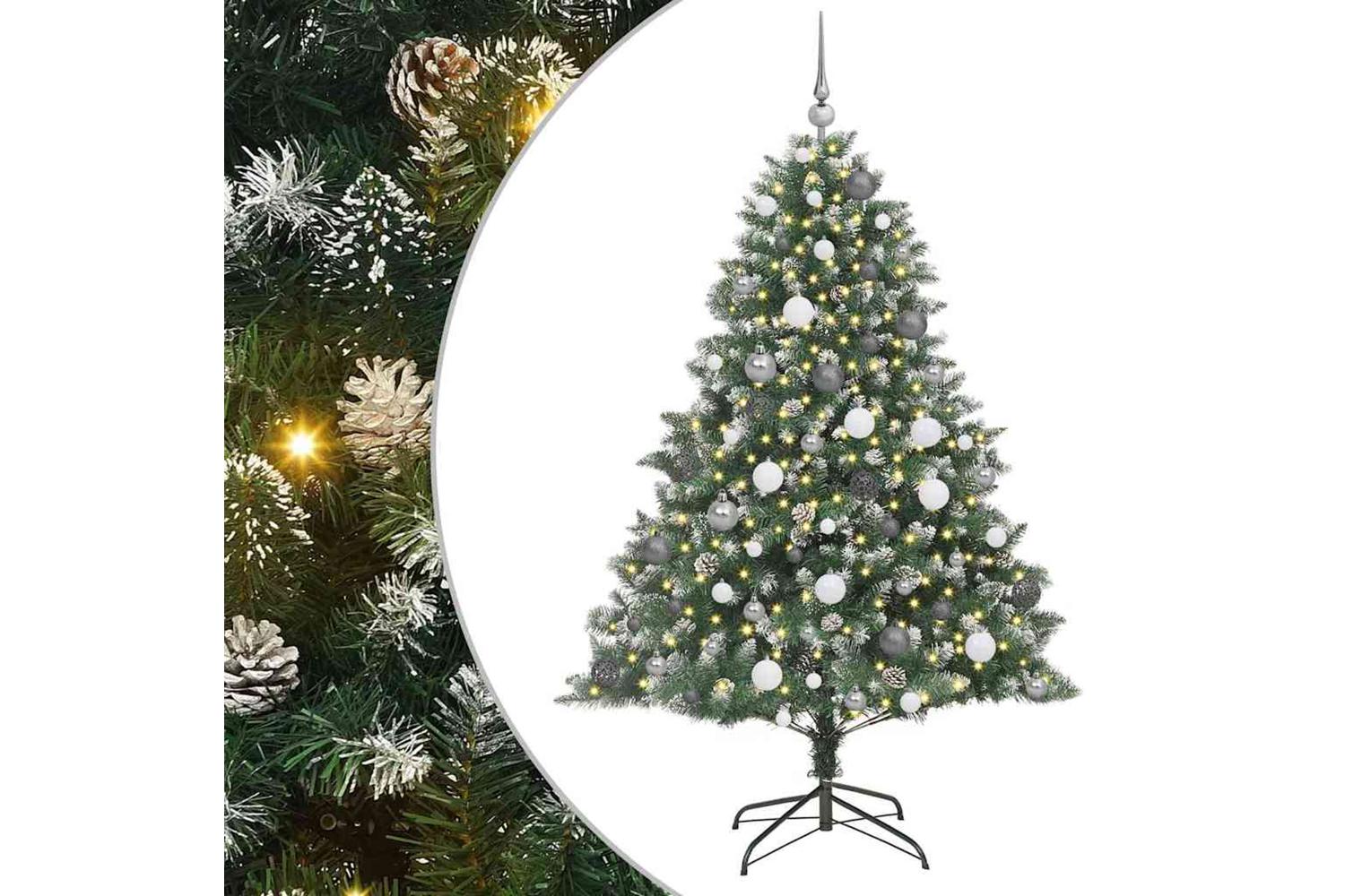Vidaxl Artificial Christmas Tree With Stand Green 126 X 126 X 180 Cm-2