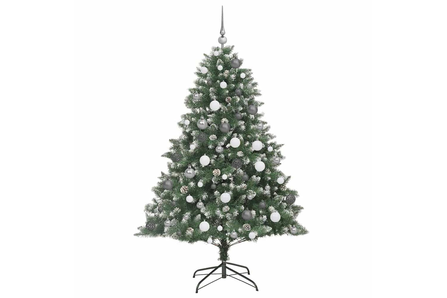 Vidaxl Artificial Christmas Tree With Stand Green 126 X 126 X 180 Cm-4