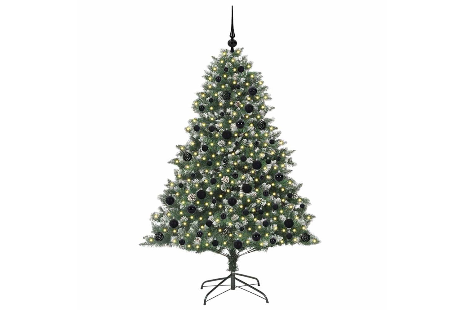 Vidaxl Artificial Christmas Tree With Stand Green 126 X 126 X 180 Cm-3