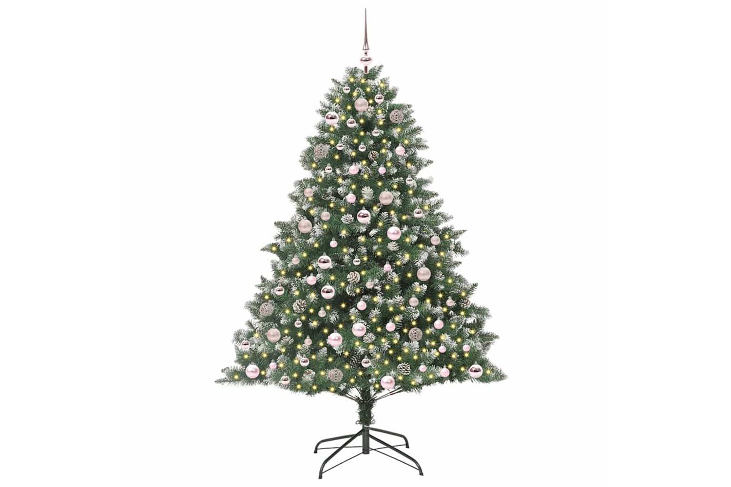 Vidaxl Artificial Christmas Tree With Stand Green 126 X 126 X 180 Cm-2