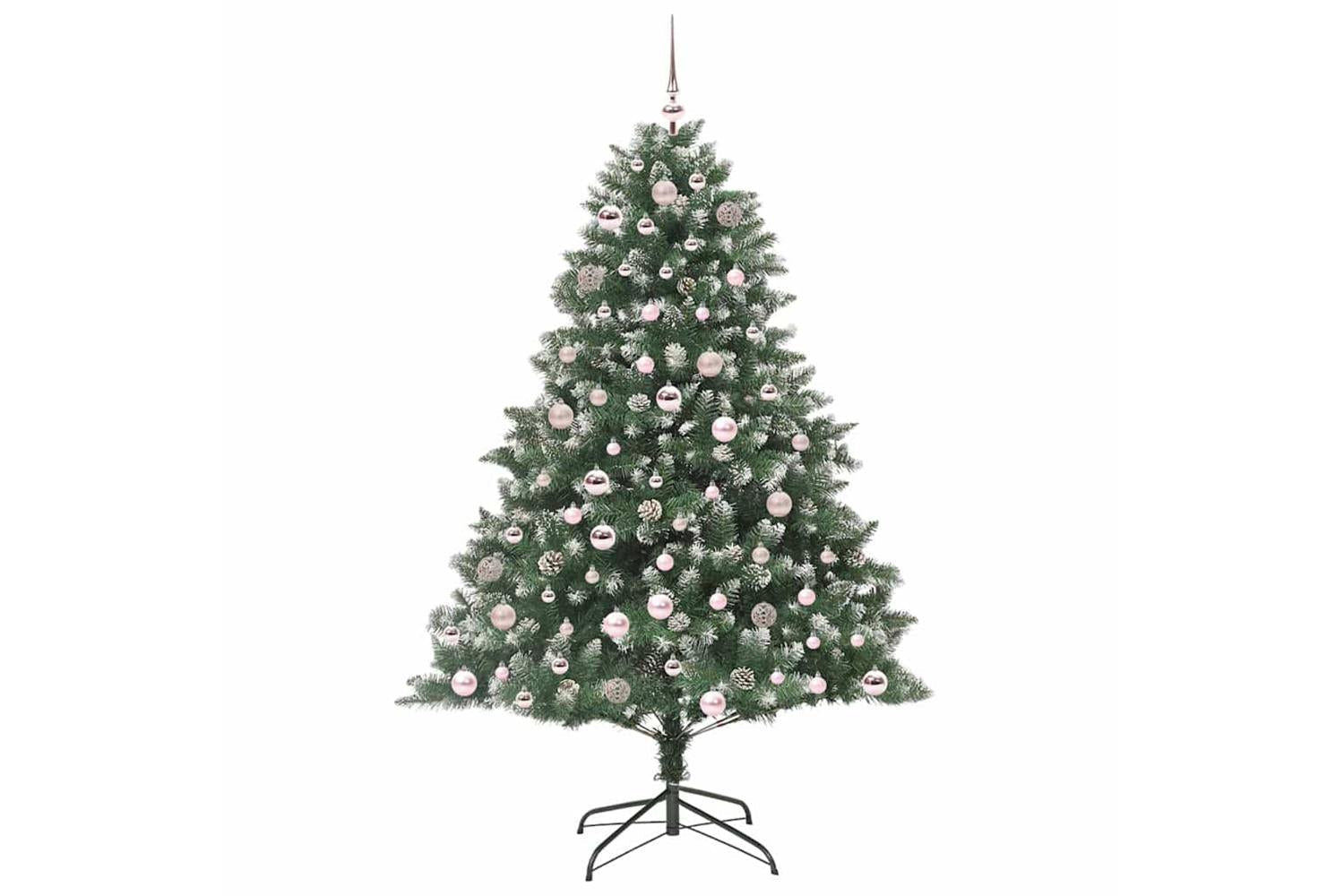 Vidaxl Artificial Christmas Tree With Stand Green 126 X 126 X 180 Cm-3