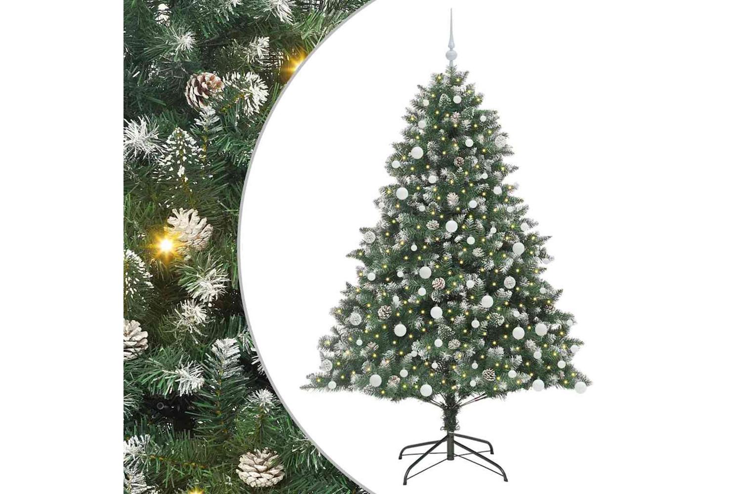 Vidaxl Artificial Christmas Tree With Stand Green 126 X 126 X 180 Cm-2