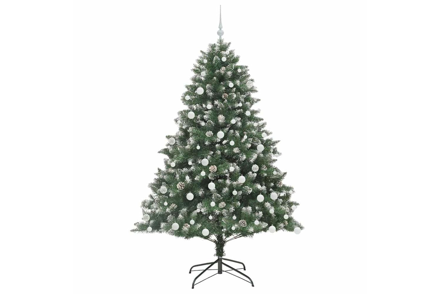 Vidaxl Artificial Christmas Tree With Stand Green 126 X 126 X 180 Cm-4